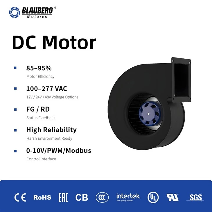 Blauberg SN-F140C-EC-00 140mm DC Single Inlet Centrifugal Blower factory